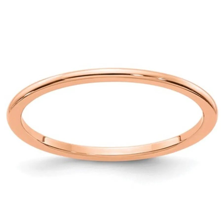 14K Rose Gold 1.2MM Stackable Band