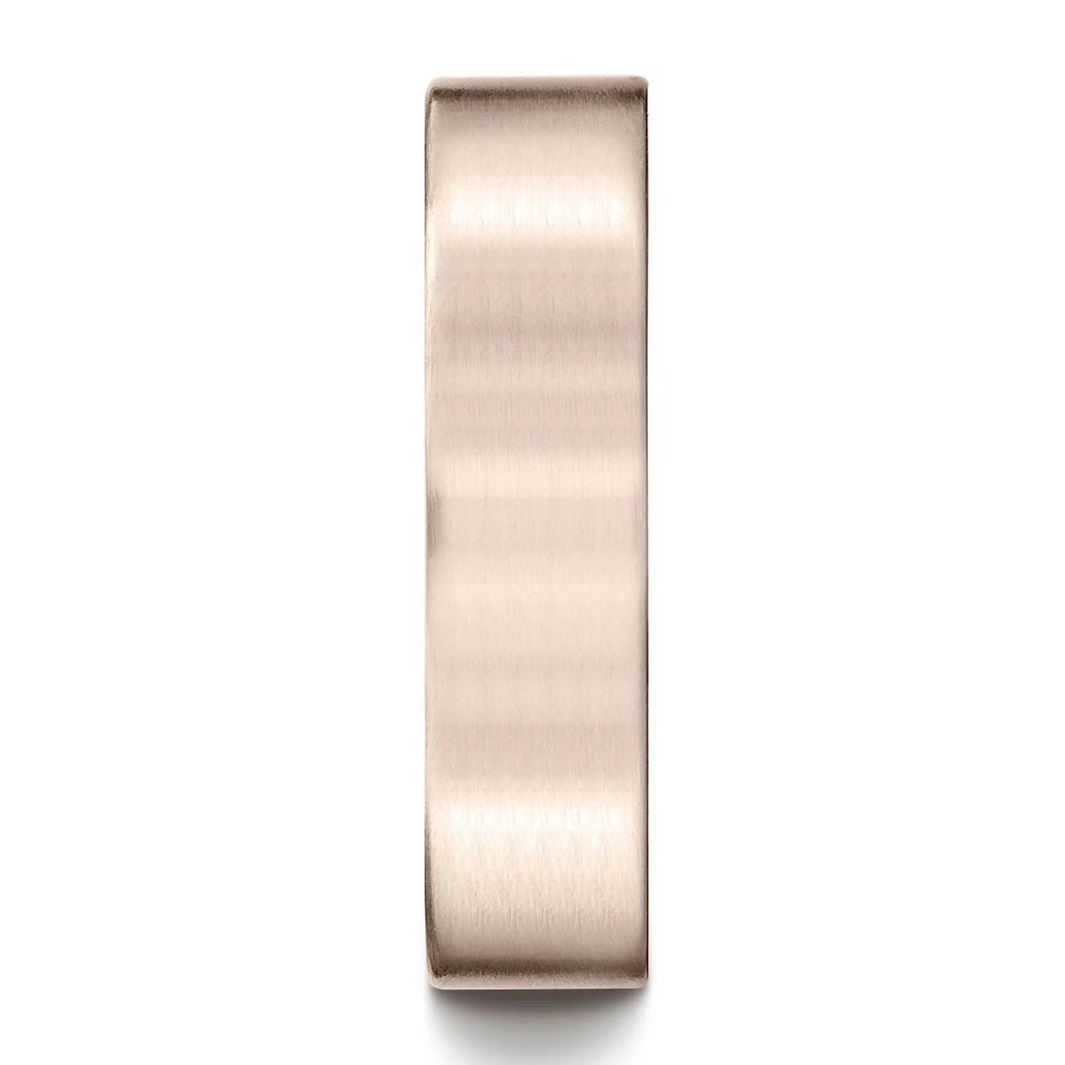 14k Rose Gold 6mm Comfort-fit Satin-finished Carved Design Band