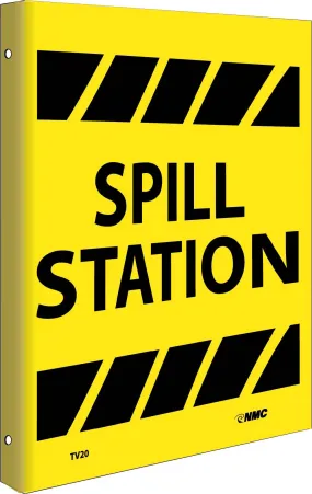 2-View Spill Station Sign