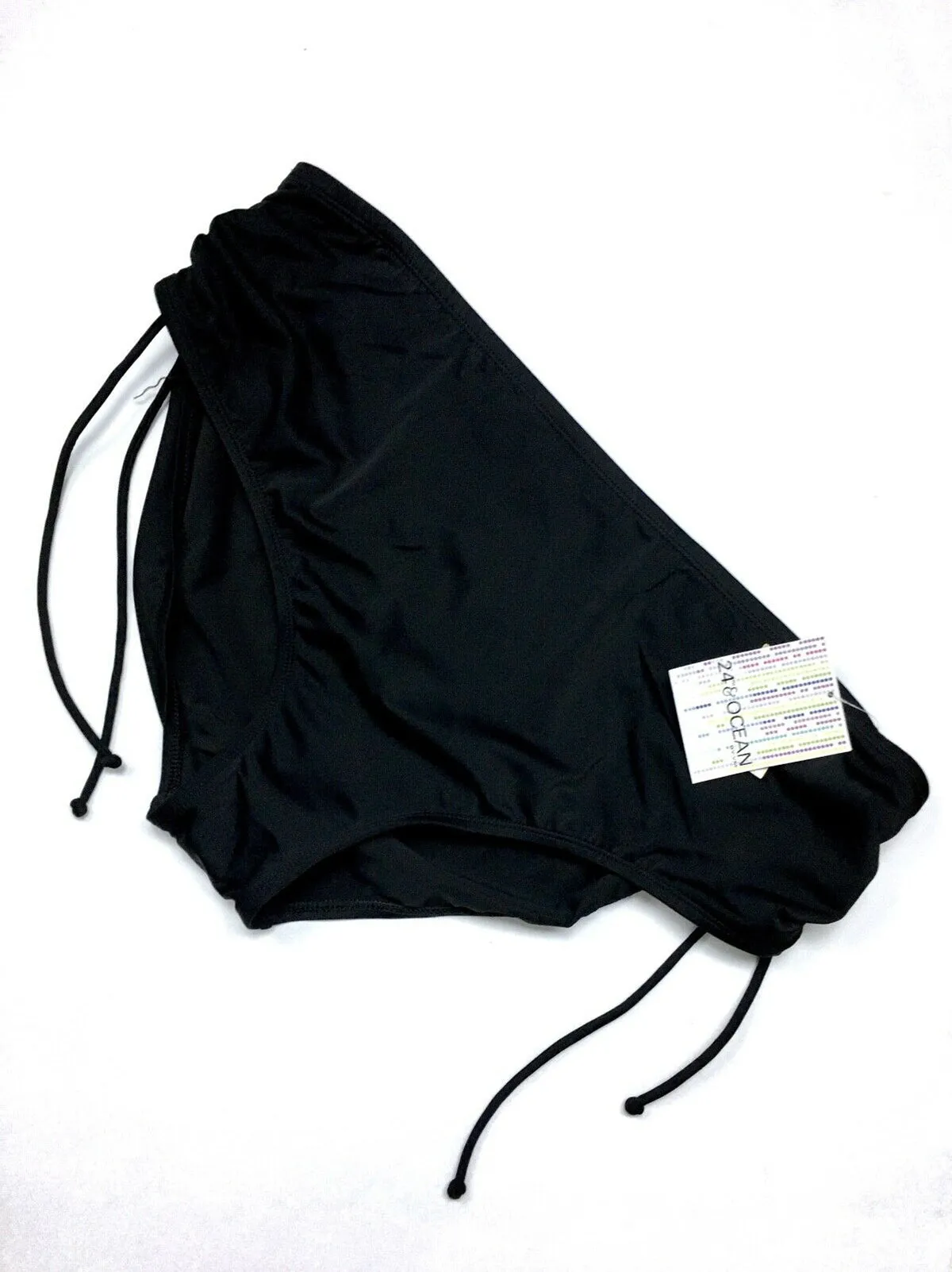 24th & Ocean Size 22W Black Ruched Swimsuit NWT