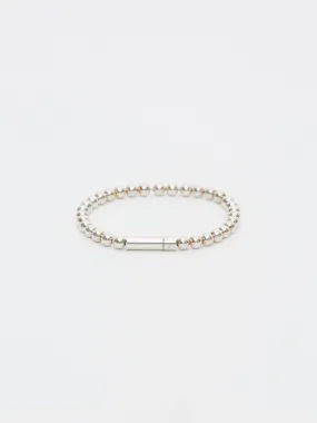 25g Beads Bracelet In Polished Sterling Silver