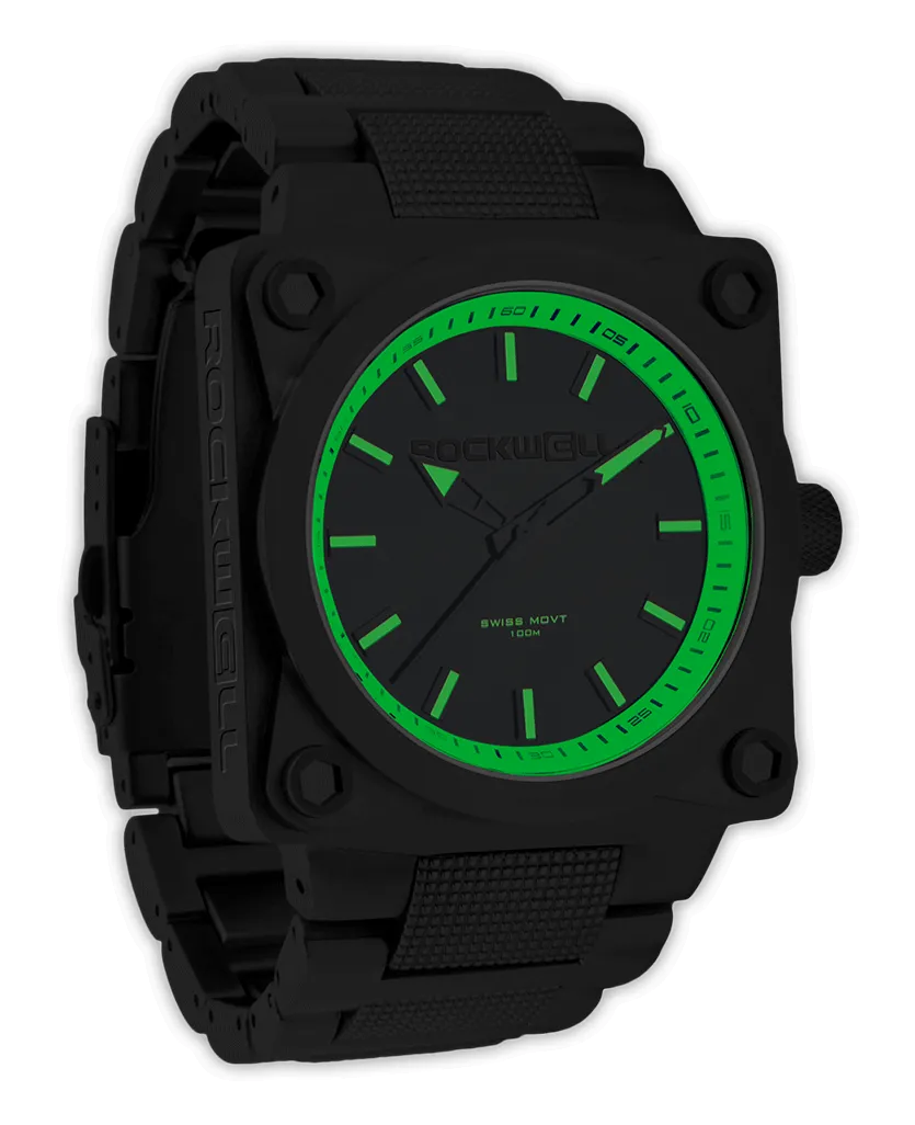 747 (Black/Green) Watch