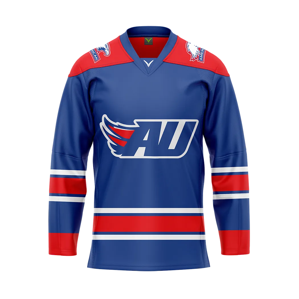 American University Dark Sublimated With Twill Authentic Jersey