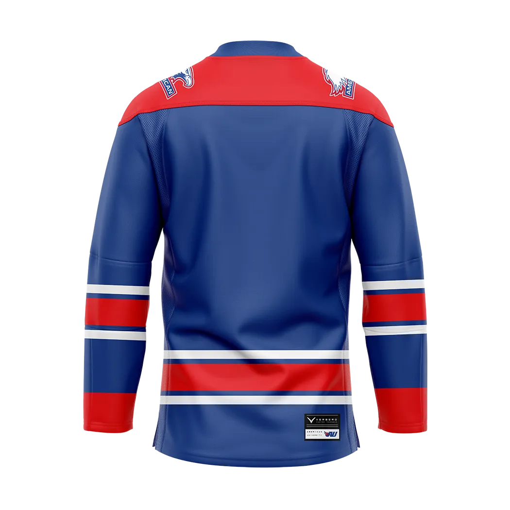 American University Dark Sublimated With Twill Authentic Jersey