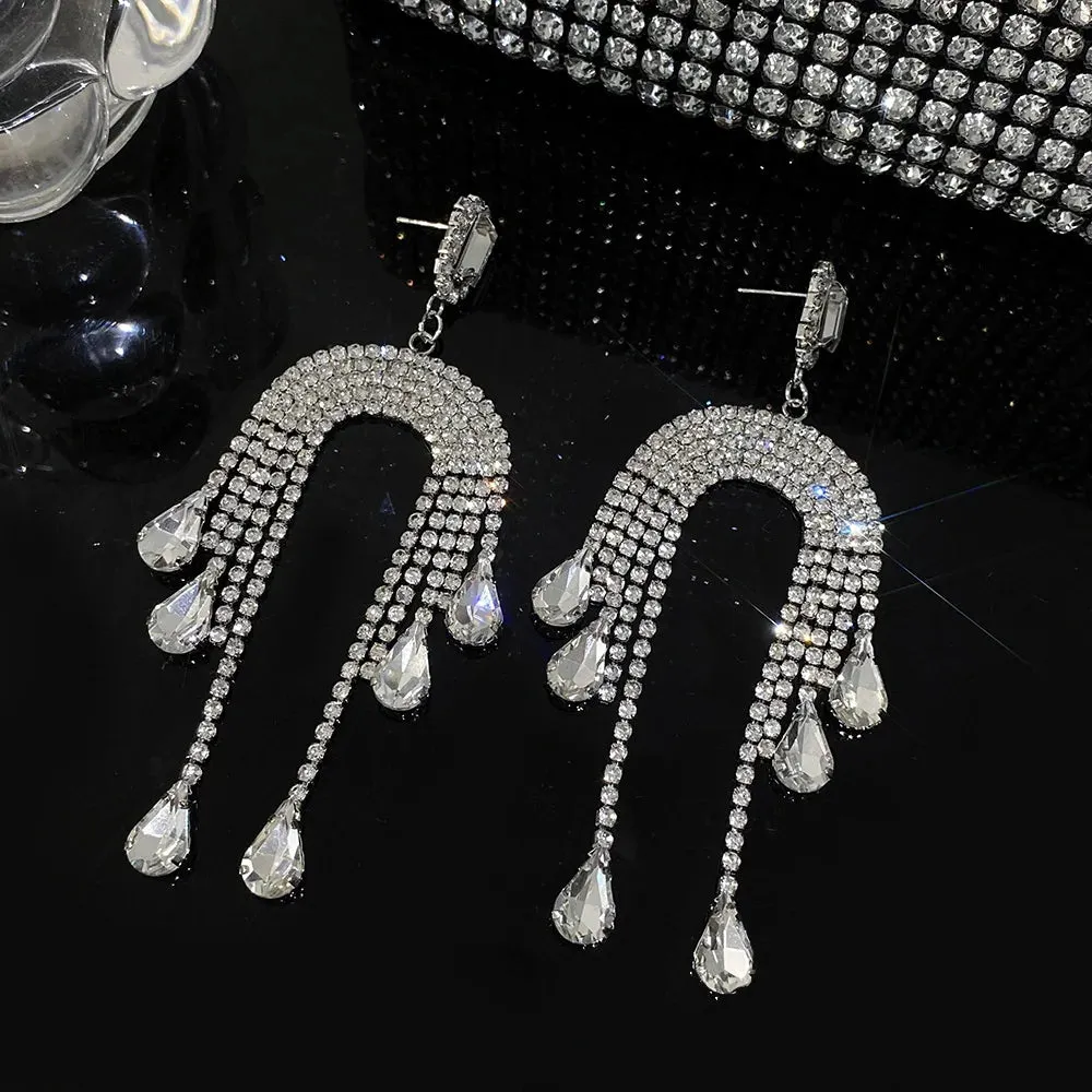 Andromeda- the Shooting Star Rhinestone Dangle Earrings 6 Styles