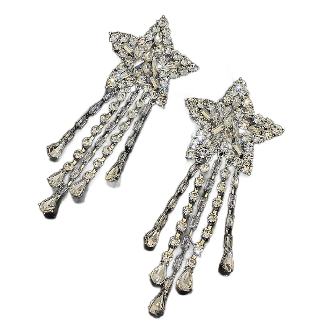 Andromeda- the Shooting Star Rhinestone Dangle Earrings 6 Styles