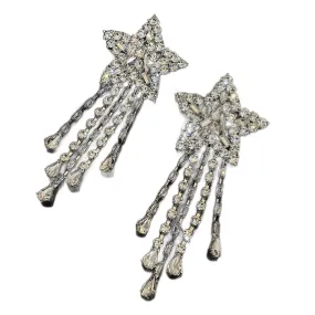 Andromeda- the Shooting Star Rhinestone Dangle Earrings 6 Styles