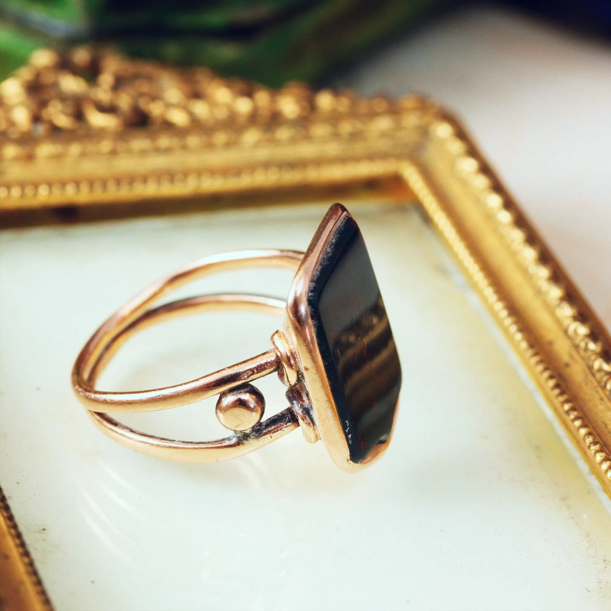 Antique Georgian Bloodstone Seal Ring