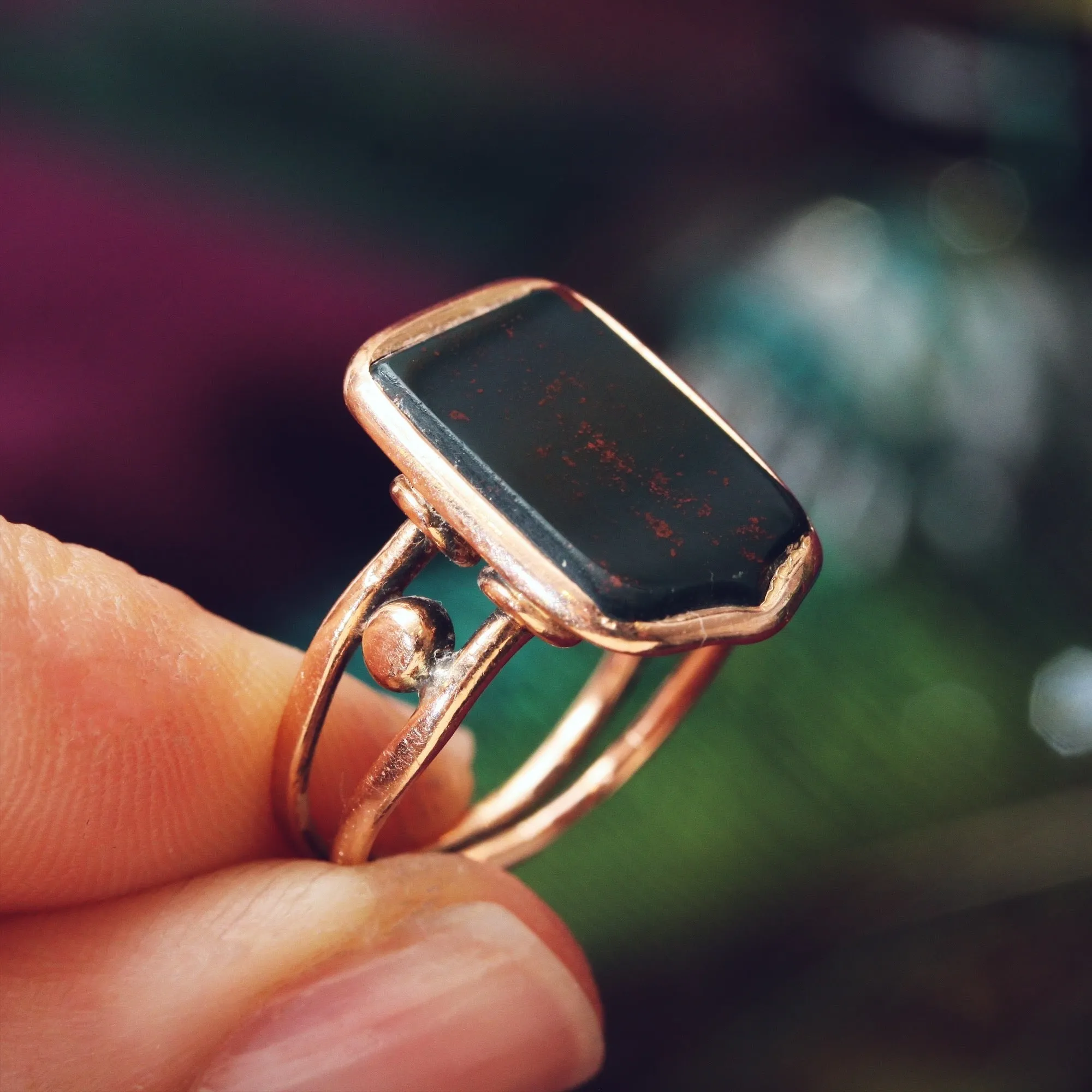 Antique Georgian Bloodstone Seal Ring