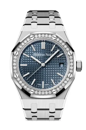 Audemars Piguet Royal Oak 37 Bleu nuit nuage 50 dial Stainless steel Watch 15551ST.ZZ.1356ST.02