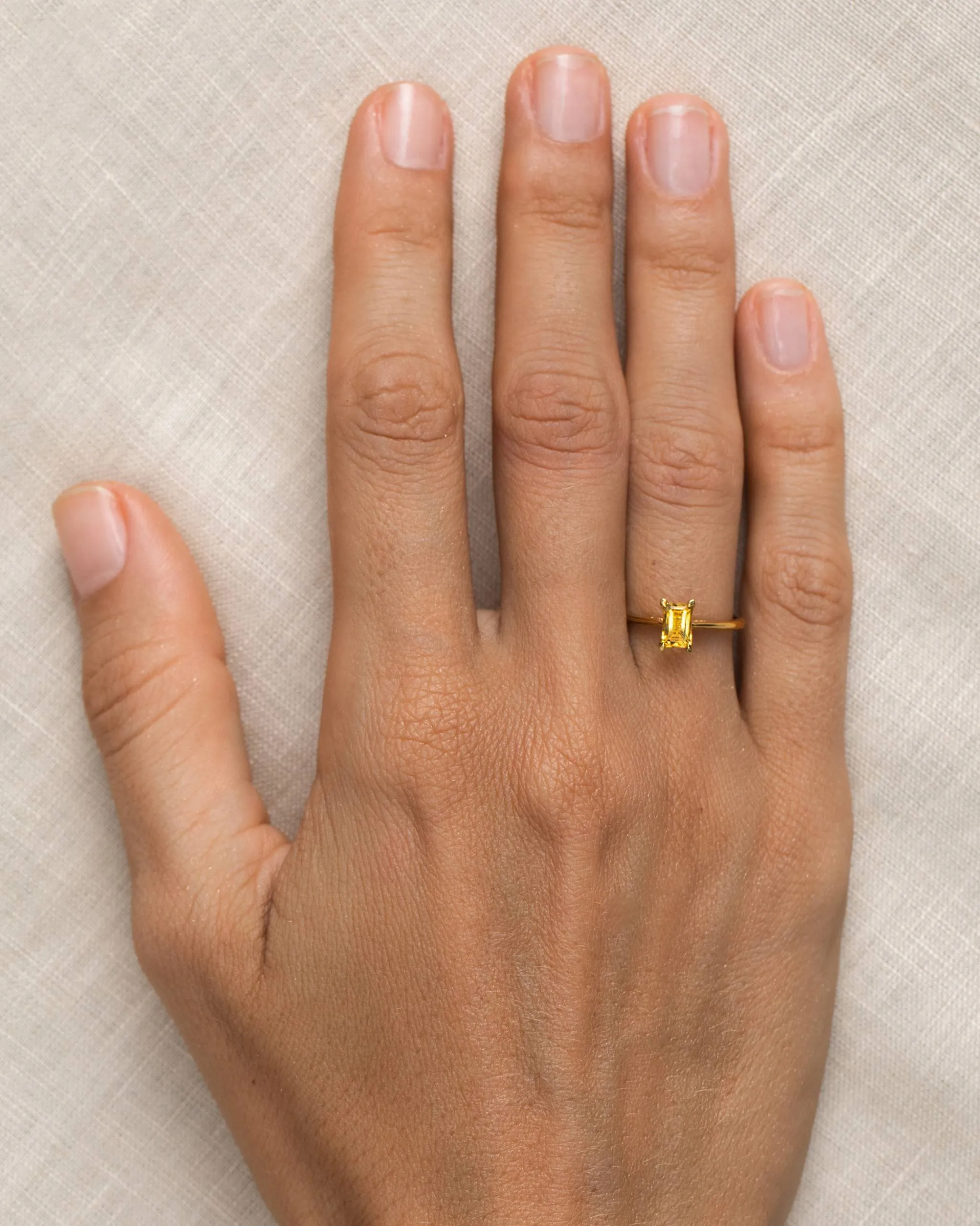 Baguette Ring Citrine - Charlotte