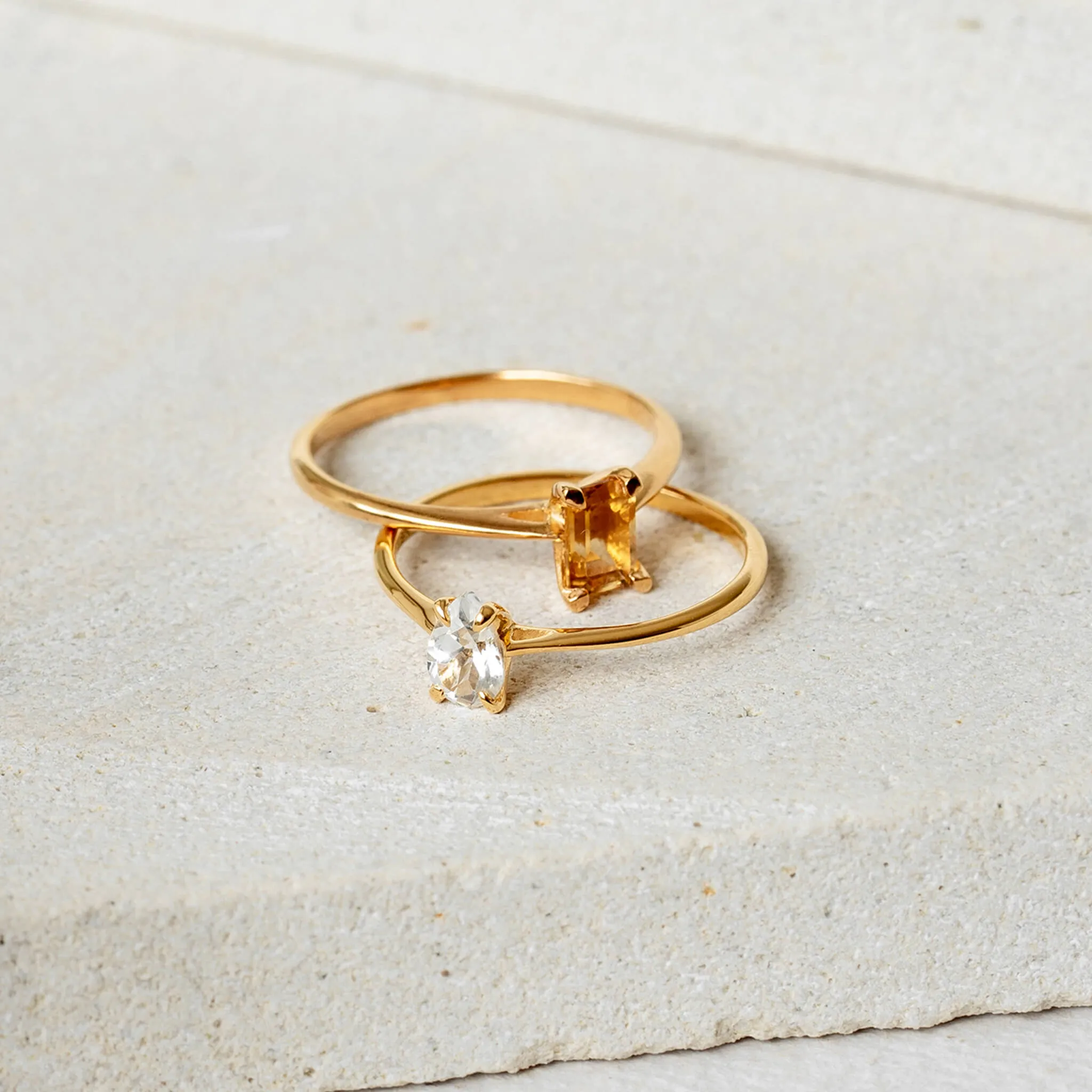 Baguette Ring Citrine - Charlotte