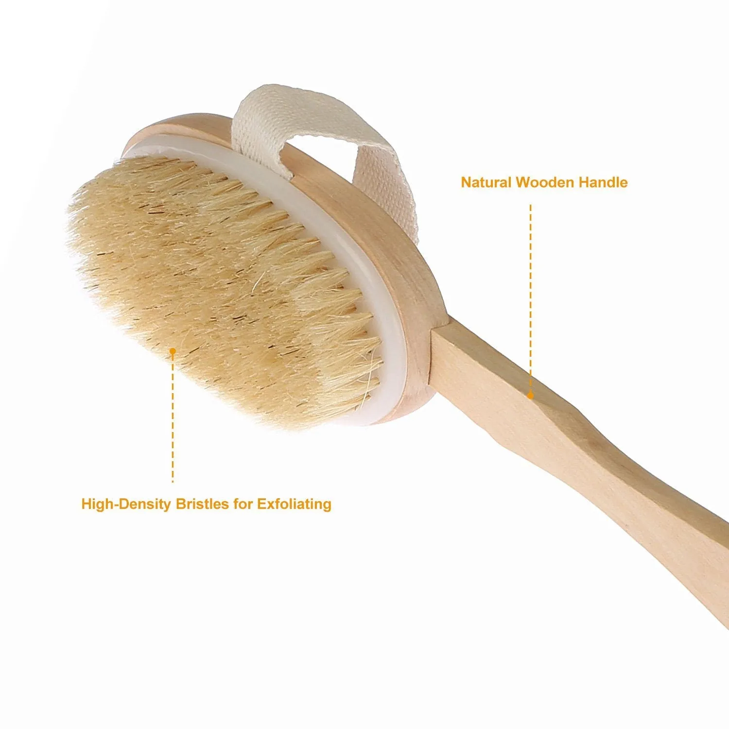 Bath Brush 15" Shower Body Back Scrubber