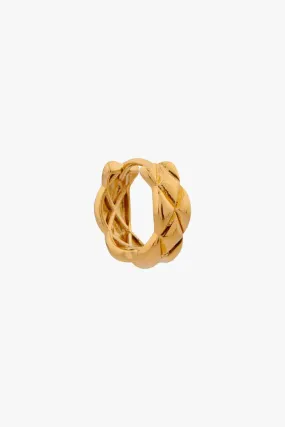 Big Crisscross Hoop Gold