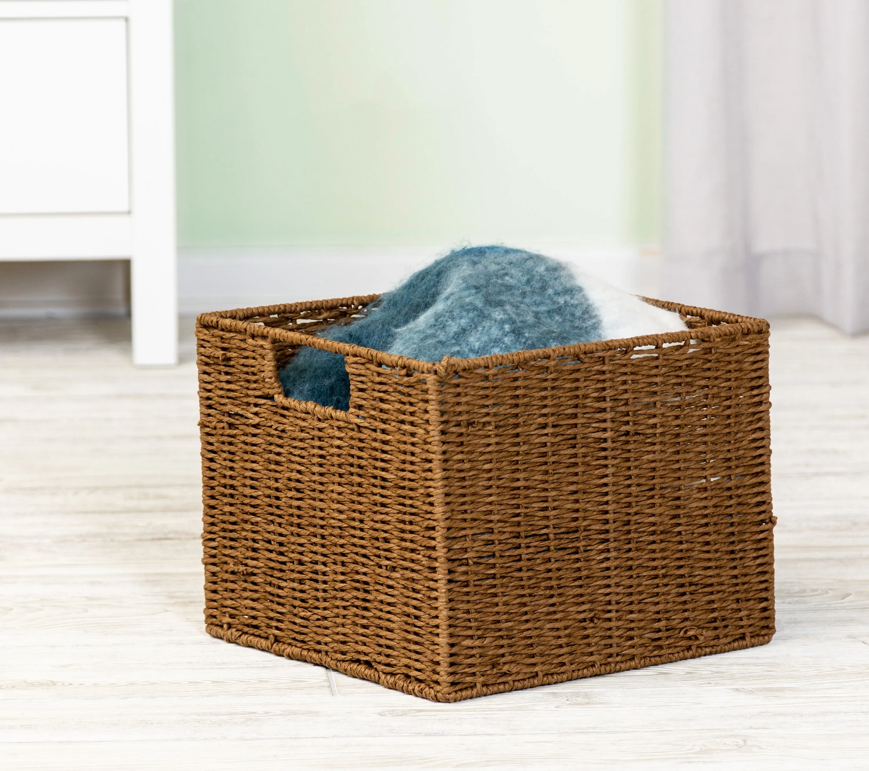 Brown Paper Rope Storage Crate