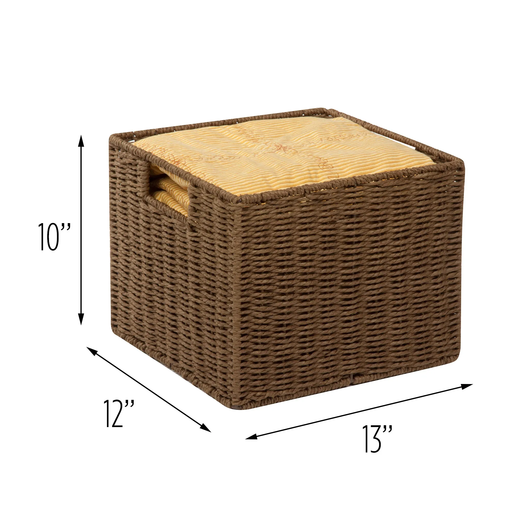 Brown Paper Rope Storage Crate