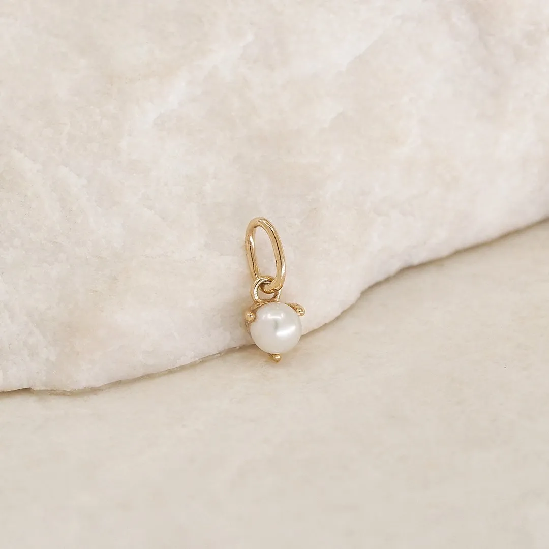 By Charlotte 14k Gold June Freshwater Pearl Birthstone Pendant