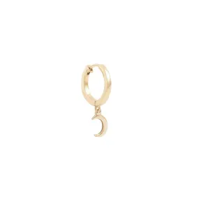 By Charlotte 14k Gold Over The Moon Single Hoop Earring