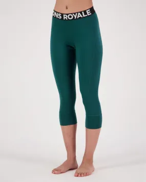 Cascade Merino Base Layer 3/4 Legging - Evergreen