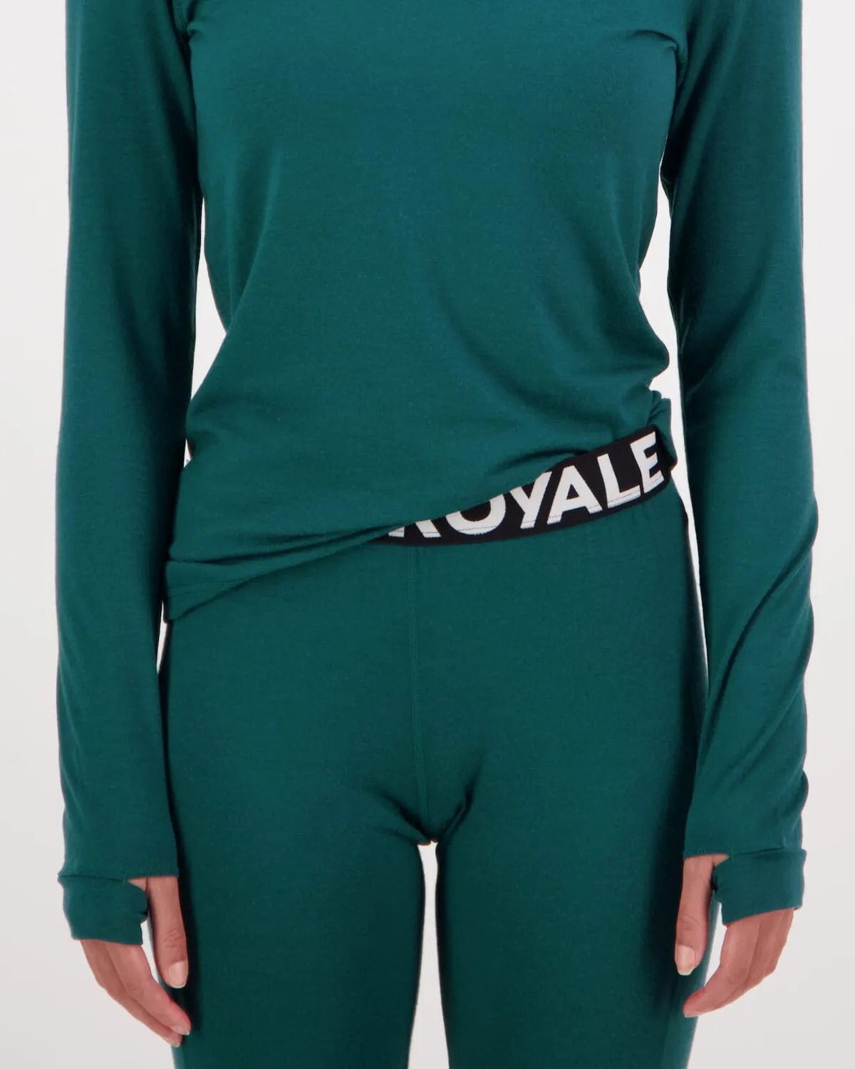 Cascade Merino Base Layer 3/4 Legging - Evergreen