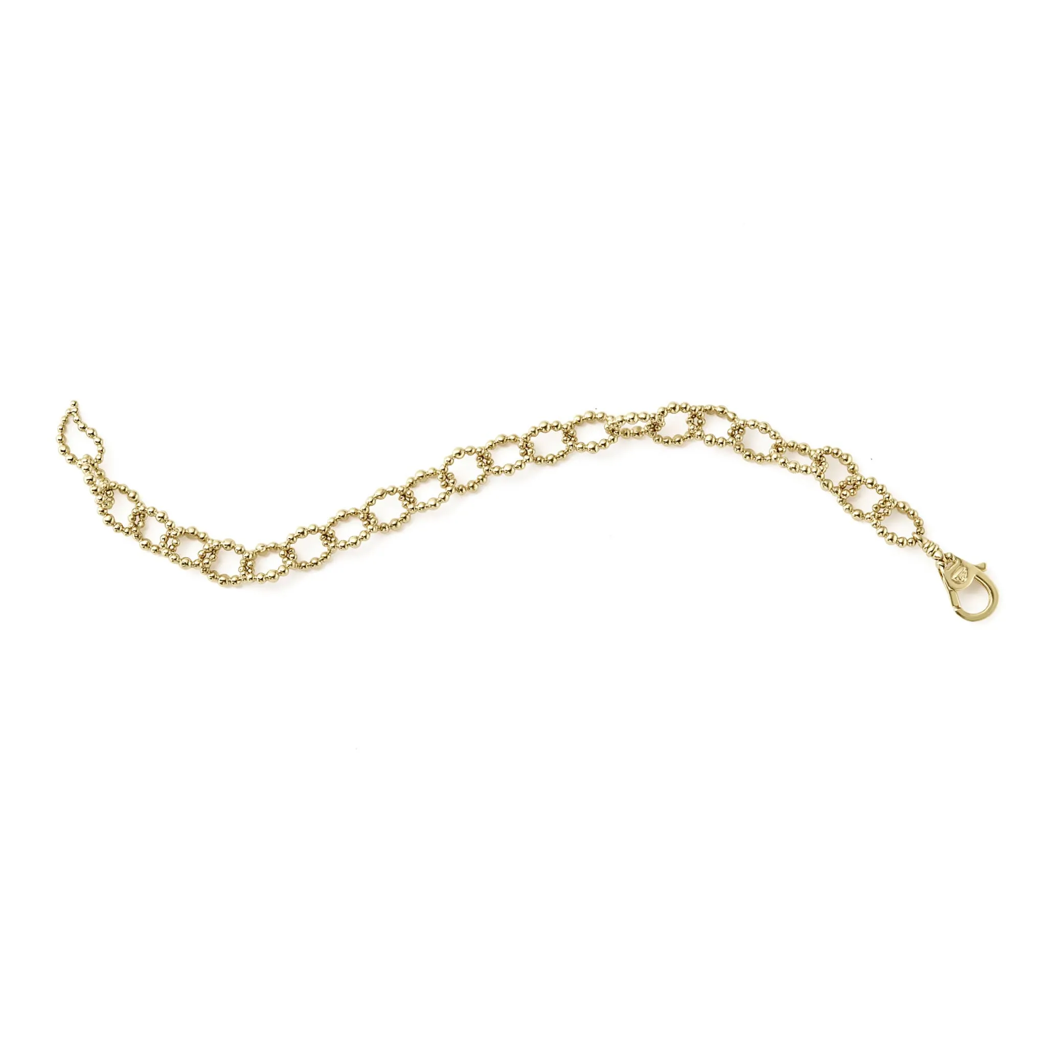 Caviar Gold 18K Gold Large Link Bracelet