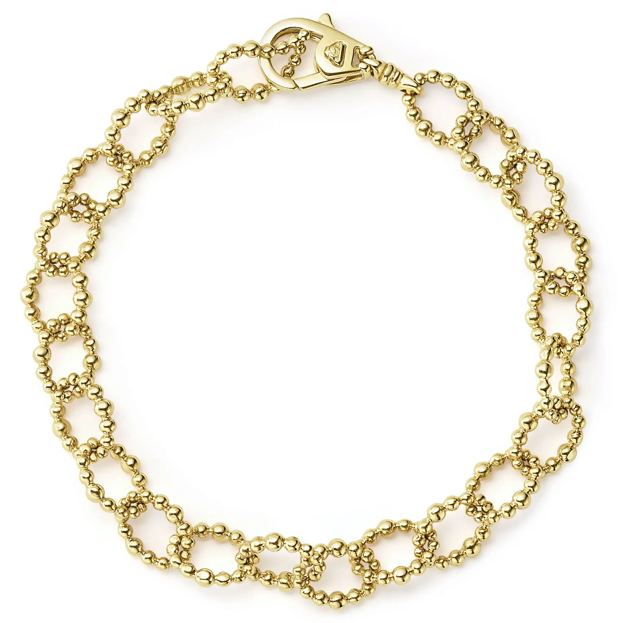 Caviar Gold 18K Gold Large Link Bracelet