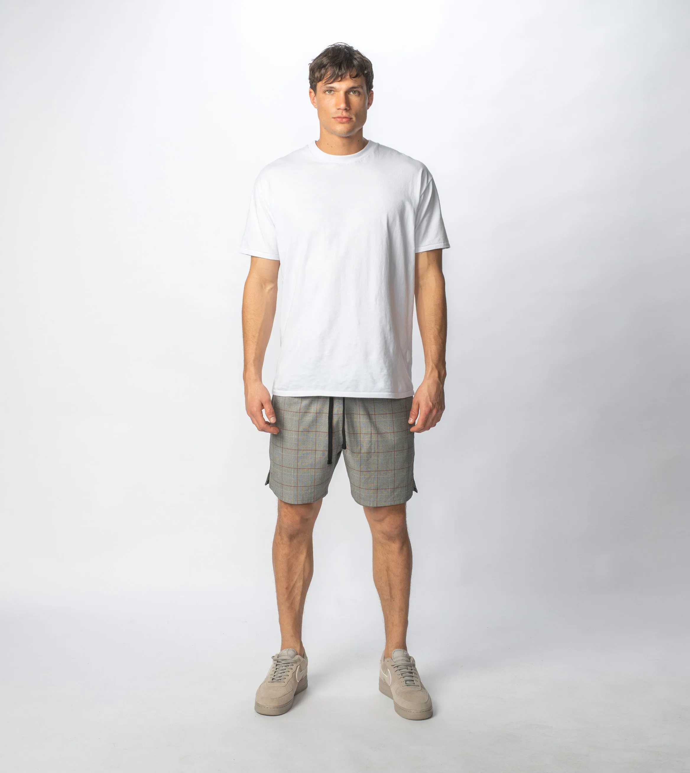 Check Sideline Zephyr Short Grey Check