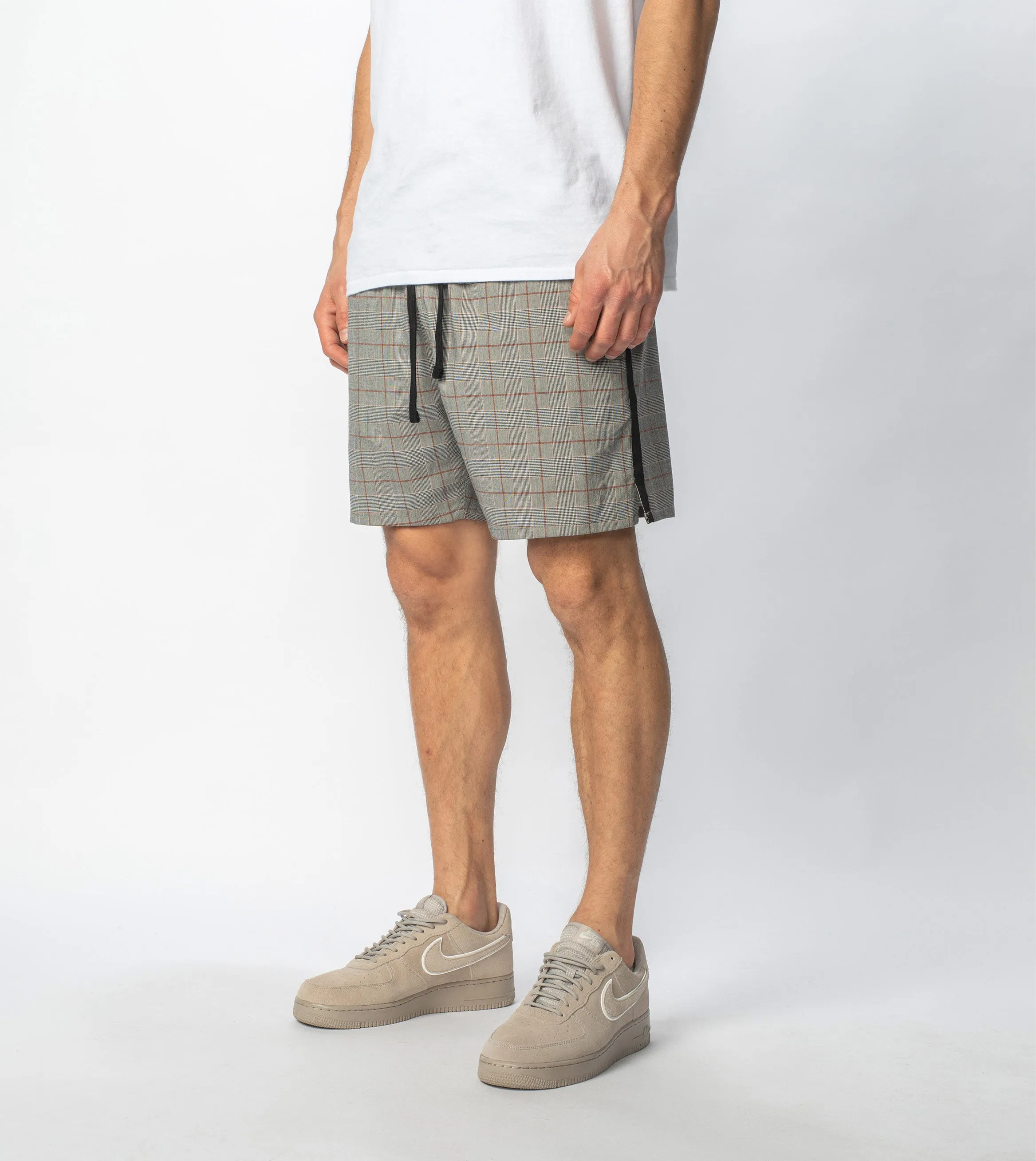 Check Sideline Zephyr Short Grey Check