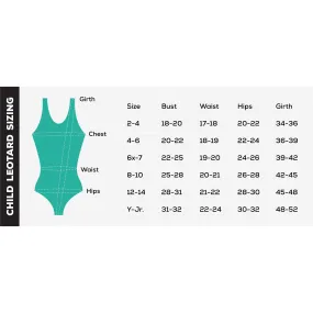 Child Pinch Front Empire Waist Leotard - Hunter Green