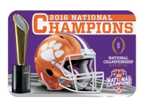 Clemson Tigers 2016 Football National Champions Indoor Outdoor Welcome Mat