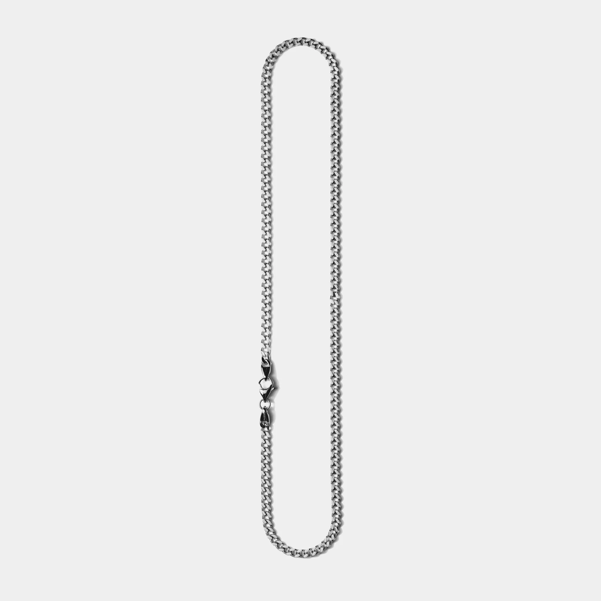 Cuban Chain Necklace Silver (4mm)