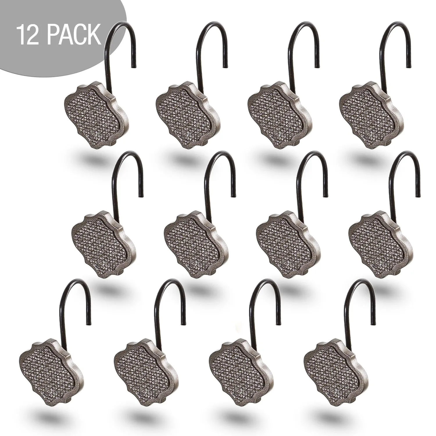 Dahlia 12 Shower Curtain Hooks (Wholesale)