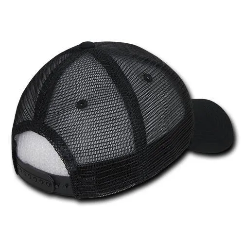 Decky 1142 - 6 Panel Low Profile Structured Quilted Trucker Hat - CASE Pricing