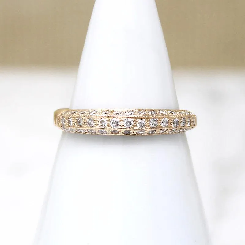 Deco Diamond 14k Gold Wedding Band by 720