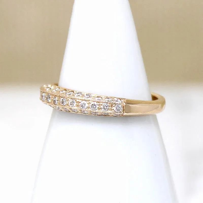 Deco Diamond 14k Gold Wedding Band by 720