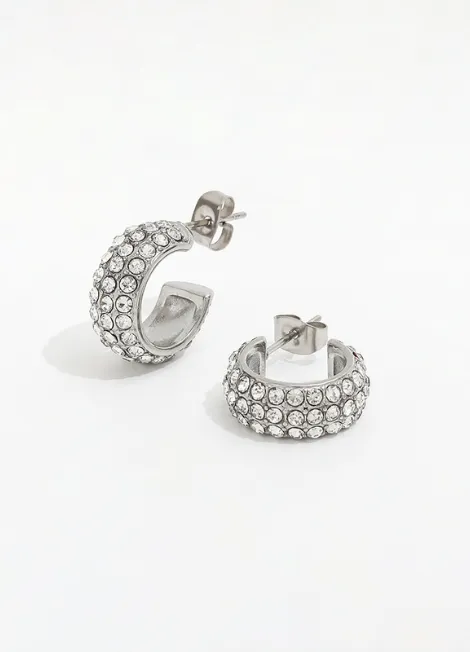 Earrings | Crystal Pavé 1920 | Silver Plated