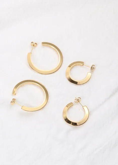 Earrings | Minimalism Hoop | Small | 18K Gold Plated