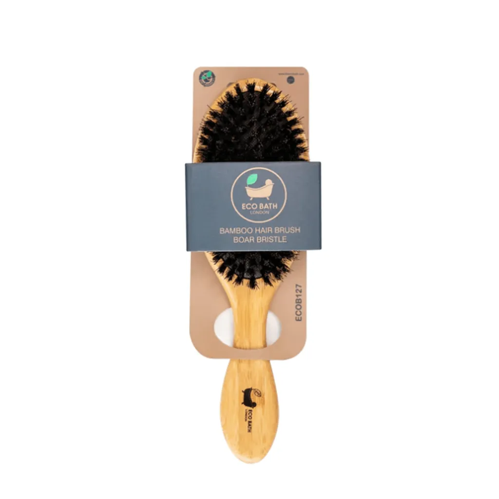 Eco Bath Bamboo Boar Bristle Hair Brush