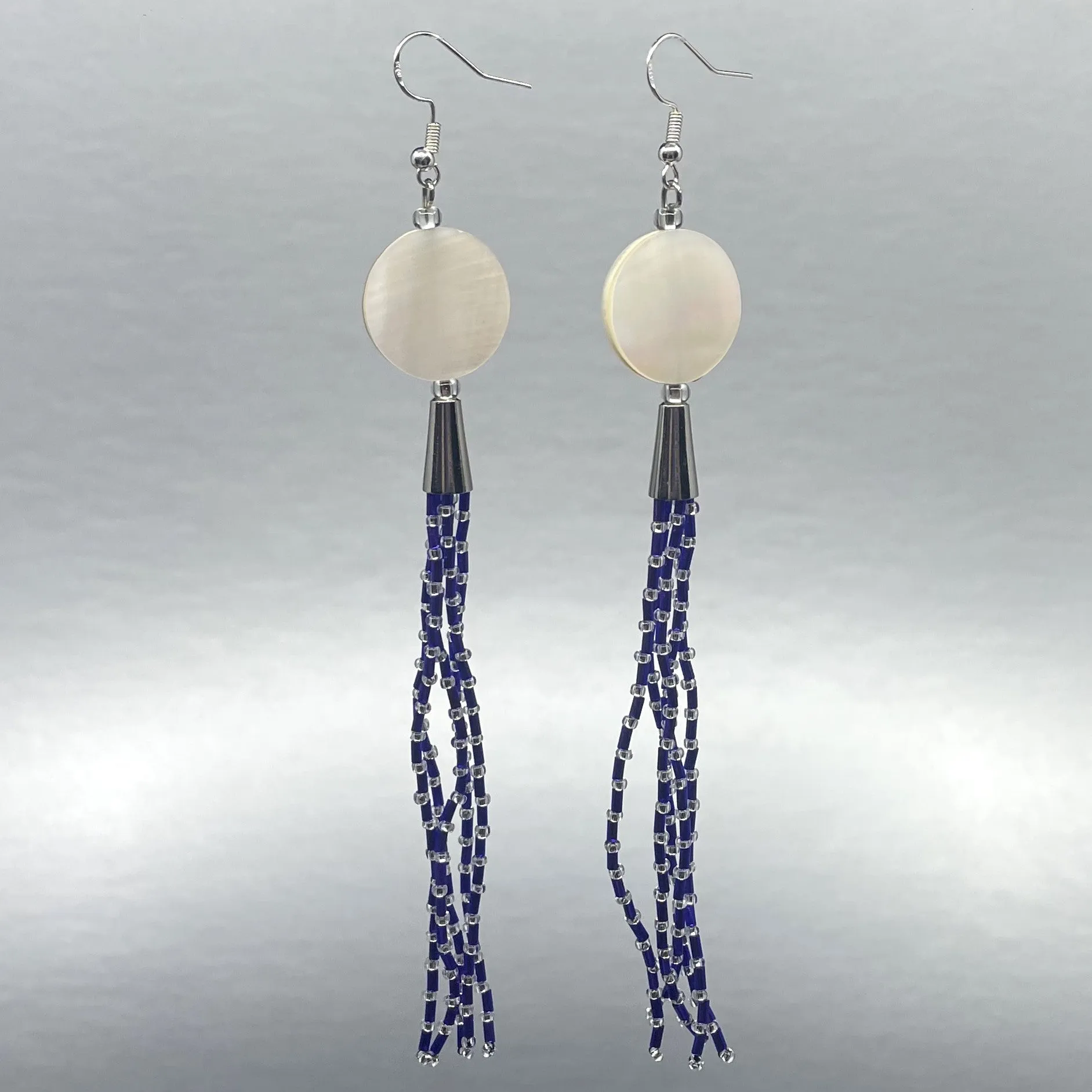 ER - Hoover Girls; Beaded Tassel, Mother of Pearl