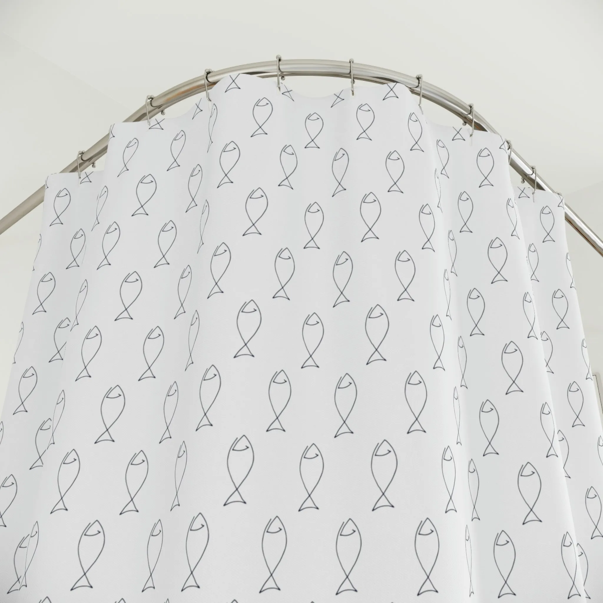 Fish - Polyester Shower Curtain