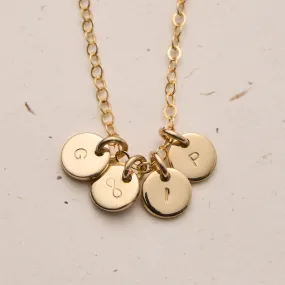 Florence • Tiny Pendant Necklace • Choose Number of Pendants