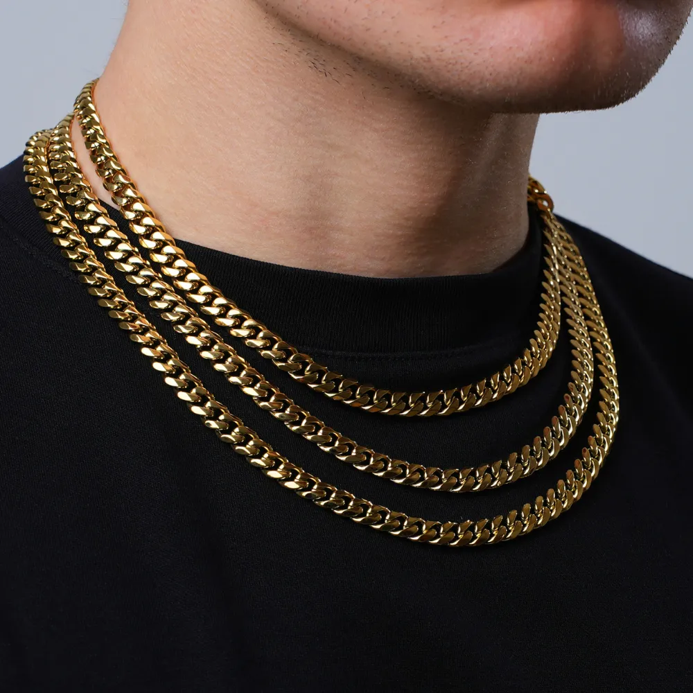 Gold Cuban Chain & Bracelet (8MM)