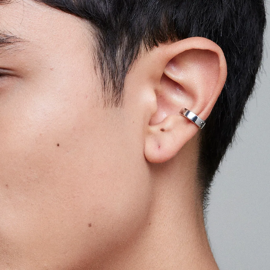 Hidden Symbols Ear cuff - Silver