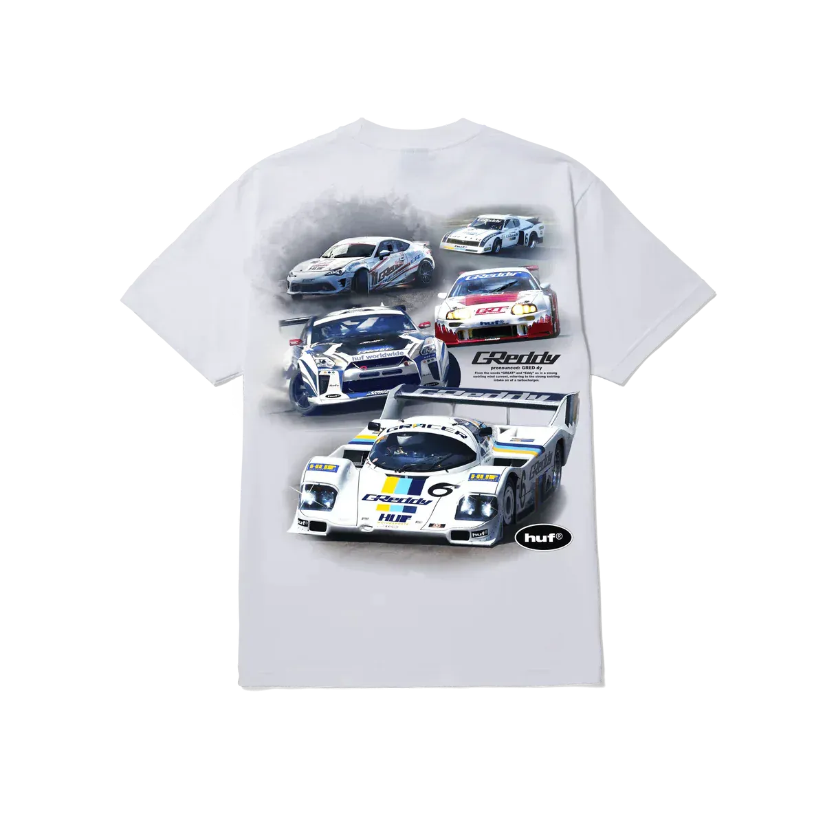 HUF x GReddy Racing Team S/S Tee - White