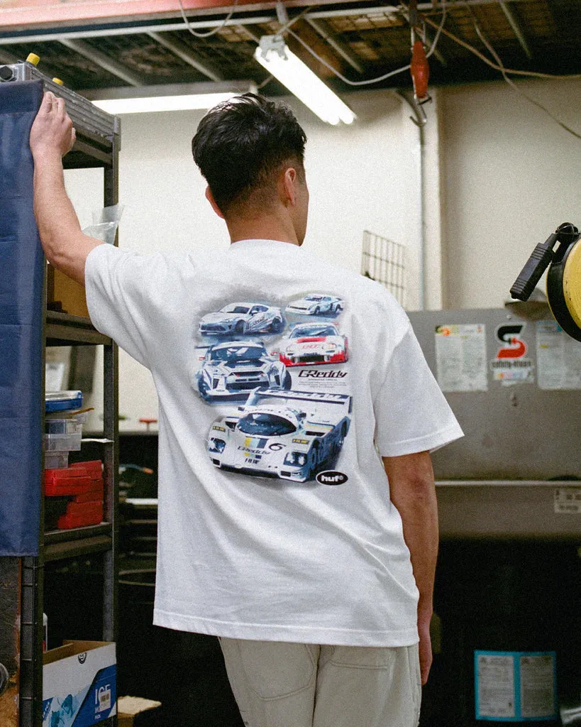 HUF x GReddy Racing Team S/S Tee - White