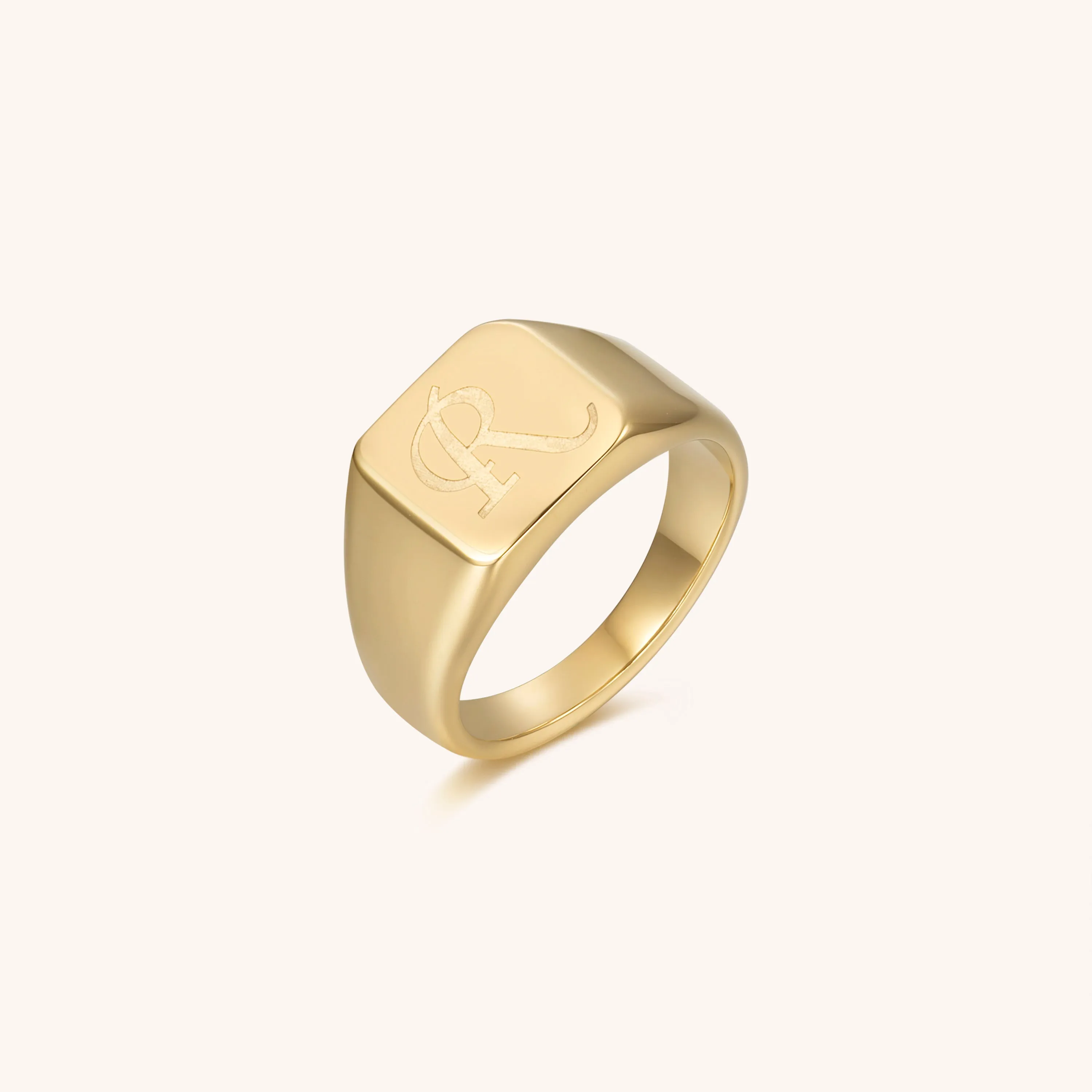 Initial Signet Ring - R