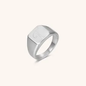 Initial Signet Ring - T