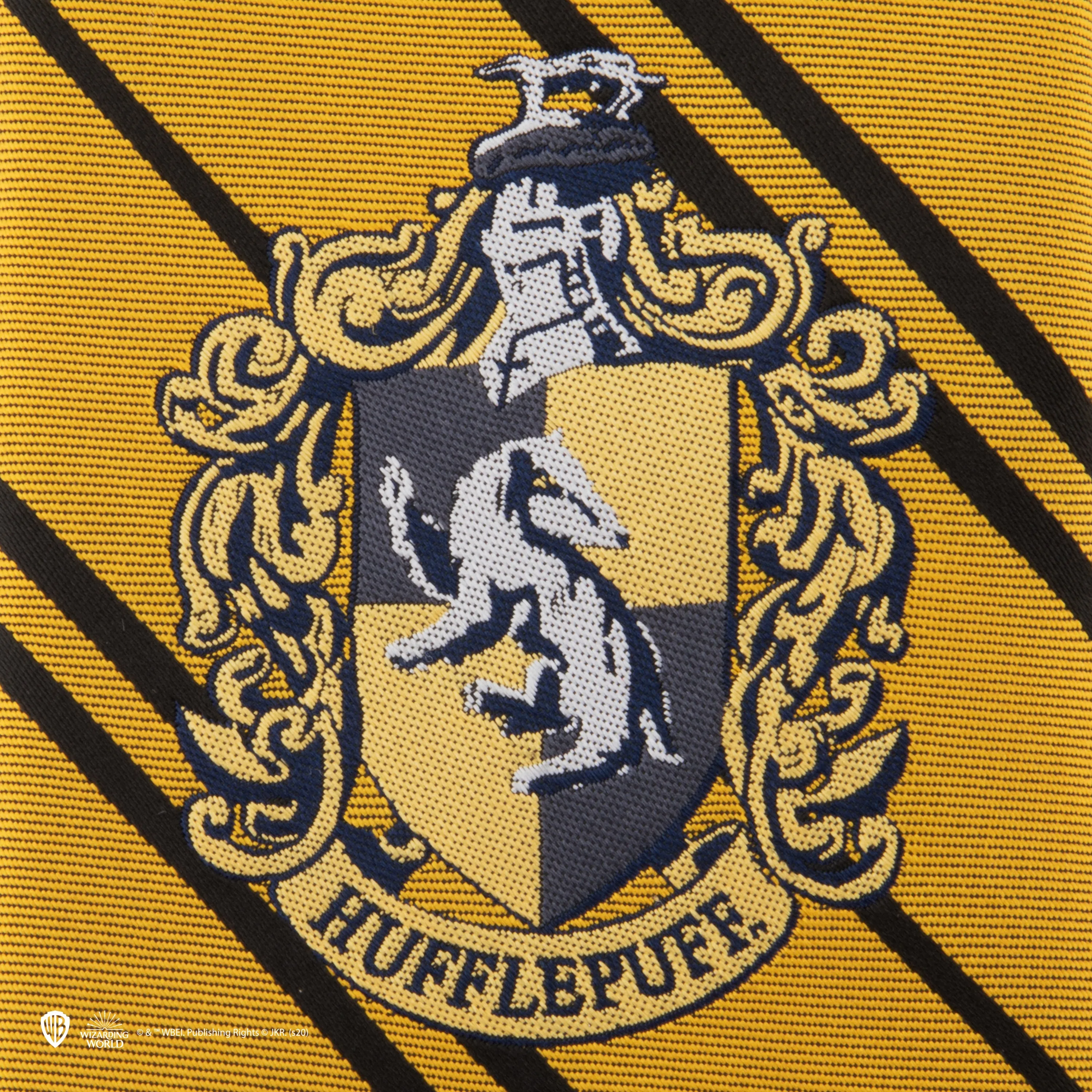 Kids Woven Crest Hufflepuff Tie