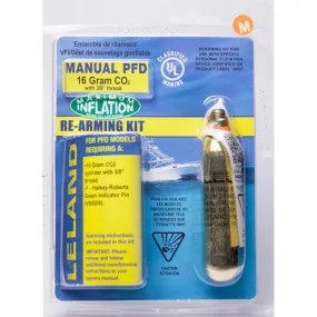 Leland Co2 Manual Life Jacket Rearming Kit - 16 Gram Co2 Cartridge