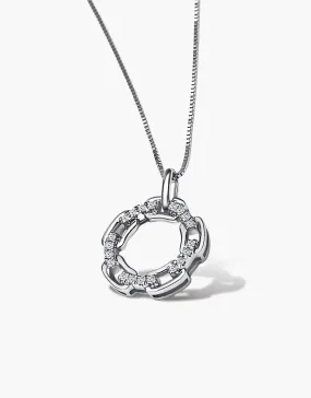 LVC Charmes Camellia Diamond Pendant